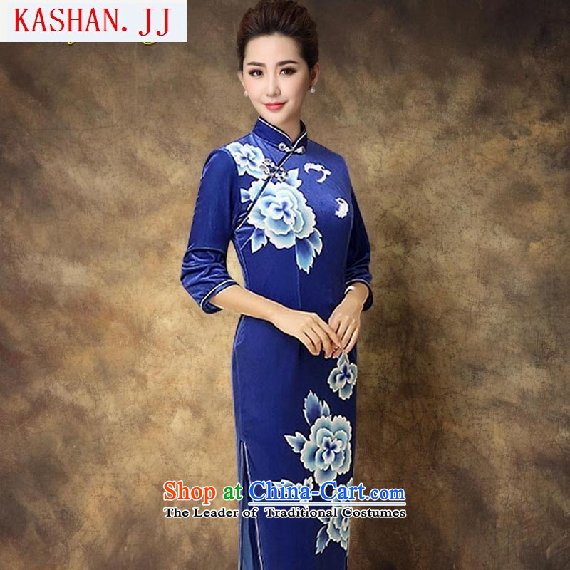 Mano-hwan, Tang Dynasty Chinese classical elastic Kim qipao scouring pads cheongsam 7 Cuff female qipao picture color S Card (KASHAN.JJ bandying Susan Sarandon) , , , shopping on the Internet