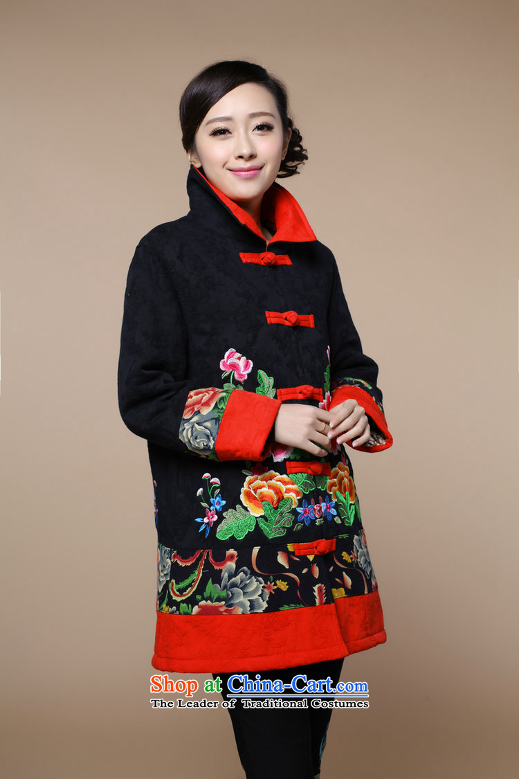 2015 Winter Female new Korean modern embroidery in long cotton swab two-piece set with Tang Dynasty Show Services female red T-shirt L picture, prices, brand platters! The elections are supplied in the national character of distribution, so action, buy now enjoy more preferential! As soon as possible.