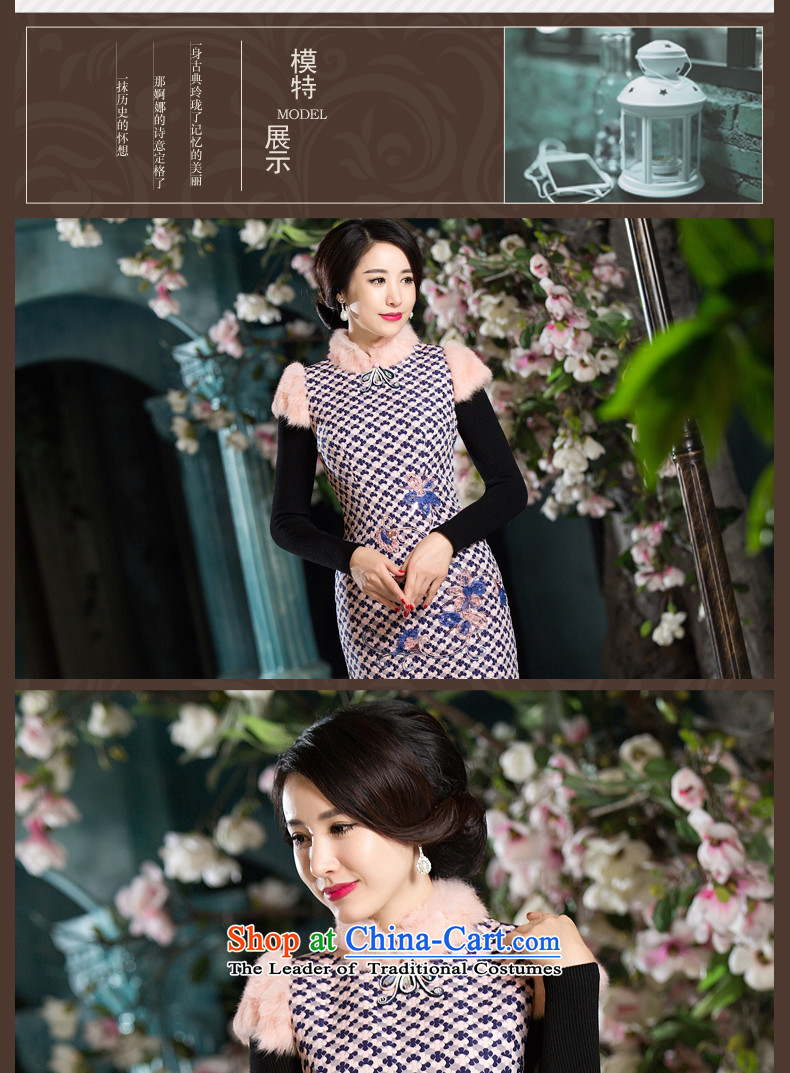 Eason Chan point new winter of 2015 Cotton literary style sub-folder of Sau San Chinese qipao short skirt pink L picture, prices, brand platters! The elections are supplied in the national character of distribution, so action, buy now enjoy more preferential! As soon as possible.