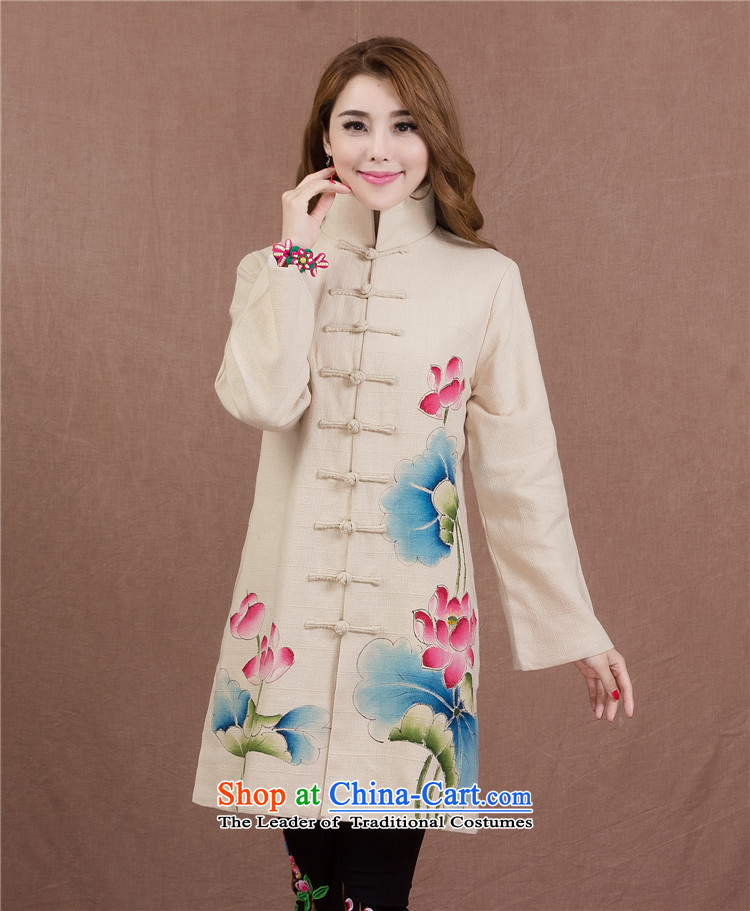 The Mai-Mai more new robe of autumn and winter new ethnic hand-painted disc is long process the commission female cotton coat long-sleeved sweater cardigan picture color L photo, prices, brand platters! The elections are supplied in the national character of distribution, so action, buy now enjoy more preferential! As soon as possible.