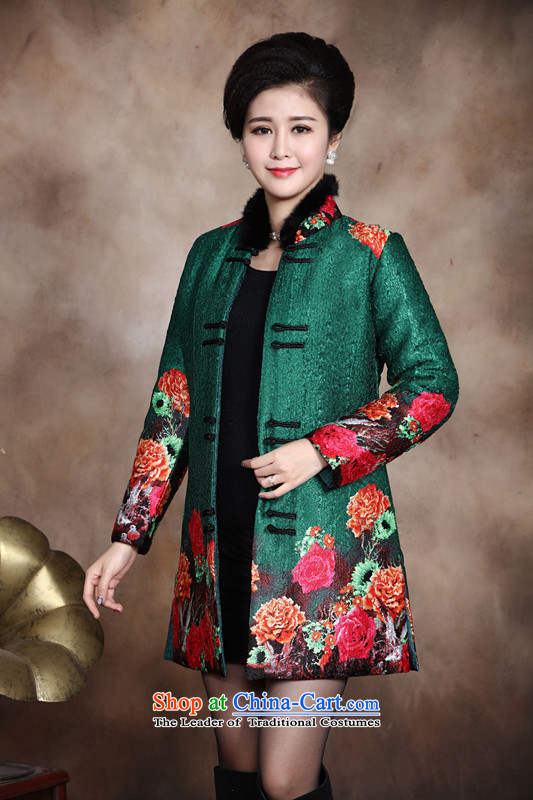 Ms Rebecca Pun and fashion boutiques in older women Our autumn and winter clothing larger mother boxed Tang dynasty stamp cotton robe 40-50-year-old thick coat green cotton coat XXXL recommendations about 160 pictures, prices, brand platters! The elections are supplied in the national character of distribution, so action, buy now enjoy more preferential! As soon as possible.