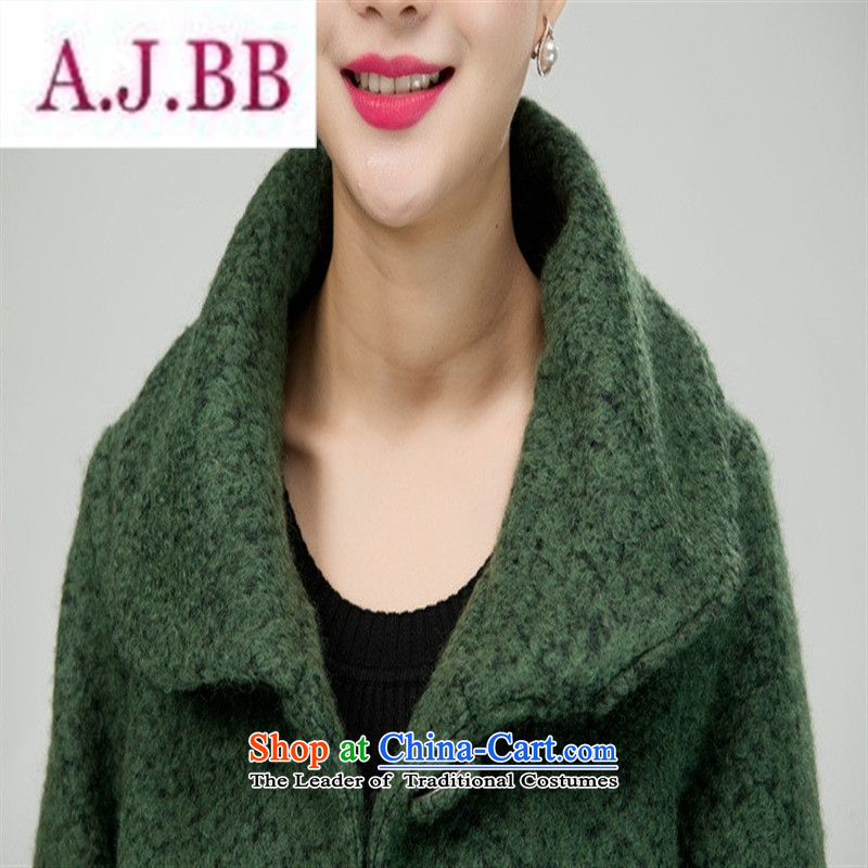 Ms Rebecca Pun stylish shops in older women for winter load Cashmere wool is mother coat jacket in large long thick cashmere wind jacket black 5XL,A.J.BB,,, shopping on the Internet