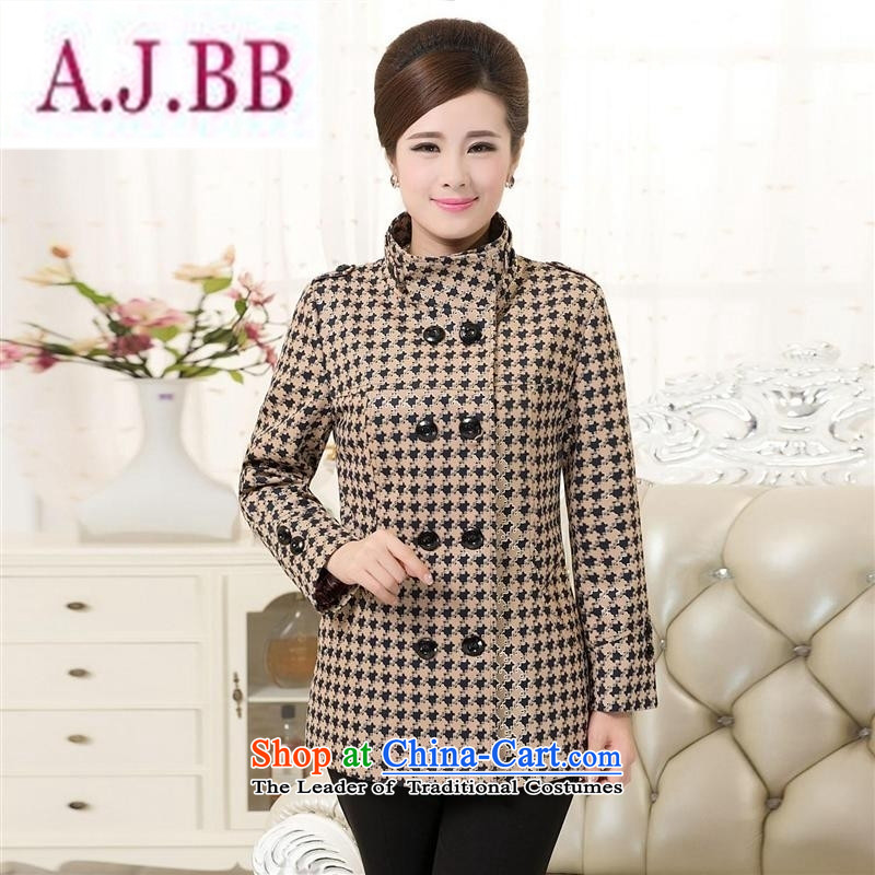 Ms Rebecca Pun and fashion boutiques in 2015 Fall/Winter Collections of older new clothes to xl thick mother boxed wind jacket old lady with No. 1 Color XXL recommendations 150 to 160 catties ,A.J.BB,,, shopping on the Internet