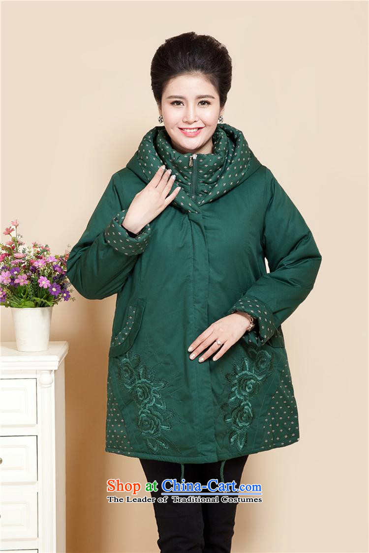 Ya-ting shop king code 200 catties of winter clothing middle-aged moms with cotton coat in the thick of older women's jacket grandma load cotton quilted fabrics green cotton coat 3XL recommendations 150 to 170 catties picture, prices, brand platters! The elections are supplied in the national character of distribution, so action, buy now enjoy more preferential! As soon as possible.
