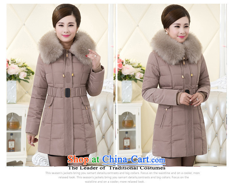 Ya-ting shop in older women's coat to xl cotton coat in long beautiful Winter load mother Nagymaros Neck Jacket beige XXXL picture, prices, brand platters! The elections are supplied in the national character of distribution, so action, buy now enjoy more preferential! As soon as possible.