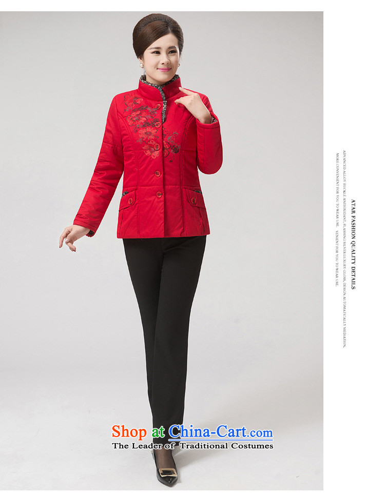 Ya-ting shop for winter new and old age are larger female COTTON SHORT stylish MOM pack for middle-aged cotton coat embroidered gross in Red Jacket XXL picture, prices, brand platters! The elections are supplied in the national character of distribution, so action, buy now enjoy more preferential! As soon as possible.