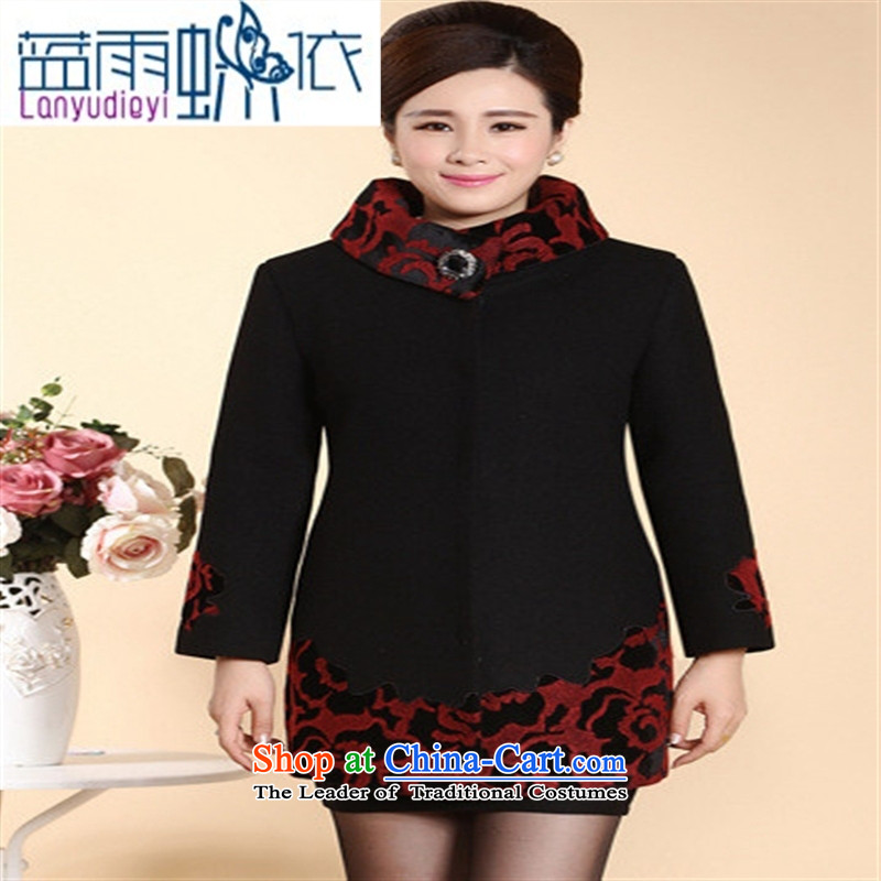 Ya-ting shop in older gross? Boxed autumn and winter coats mother, large middle-aged female replacing autumn blouses gross? coats that Long Edge jacket XXL recommendations Huanghua 110 to 120 catties, blue rain butterfly according to , , , shopping on the