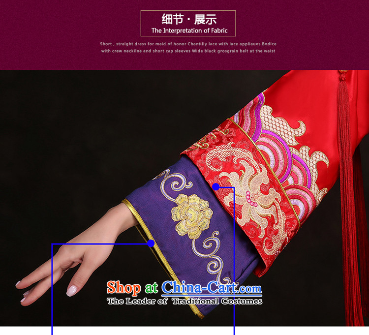 Hillo Lisa (XILUOSHA) Cherrie Ying Sau Wo service with long 2015 new bride Chinese qipao retro serving bows dress longfeng use red S picture, prices, brand platters! The elections are supplied in the national character of distribution, so action, buy now enjoy more preferential! As soon as possible.