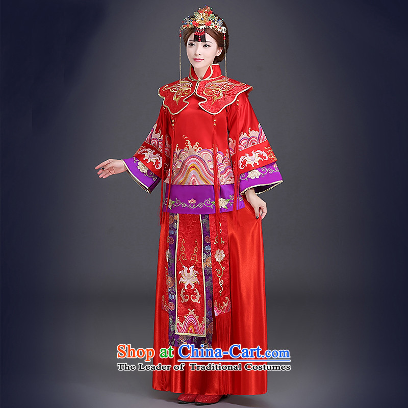 Hillo Lisa (XILUOSHA) Cherrie Ying Sau Wo service with long 2015 new bride Chinese qipao retro serving bows dress longfeng use red S HILLO Lisa (XILUOSHA) , , , shopping on the Internet