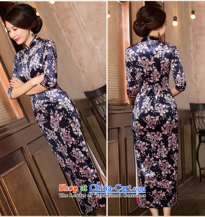Yuan of palace 2015 retro scouring pads in the autumn and winter cheongsam long skirt new long qipao qipao gown T13054 stylish improved picture color banquet S picture, prices, brand platters! The elections are supplied in the national character of distribution, so action, buy now enjoy more preferential! As soon as possible.
