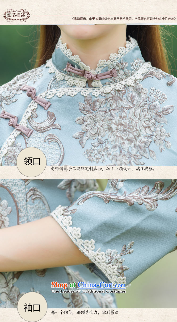 Yuen Biao 2015 Olympic Jehovah Autumn and Winter Palace to spend the new 9/retro embroidery is pressed manually disc detained cheongsam dress 030 map color pictures, prices, XL brand platters! The elections are supplied in the national character of distribution, so action, buy now enjoy more preferential! As soon as possible.