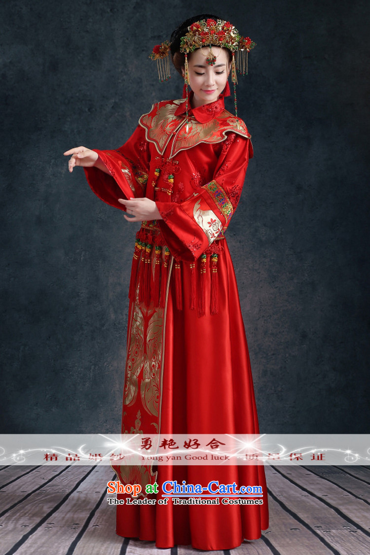 Yong-yeon and 2015 New Sau Wo Service bridal dresses female Chinese wedding dresses wedding gown marriage wedding macrame Soo- no refunds or exchanges kimono red XXL picture, prices, brand platters! The elections are supplied in the national character of distribution, so action, buy now enjoy more preferential! As soon as possible.