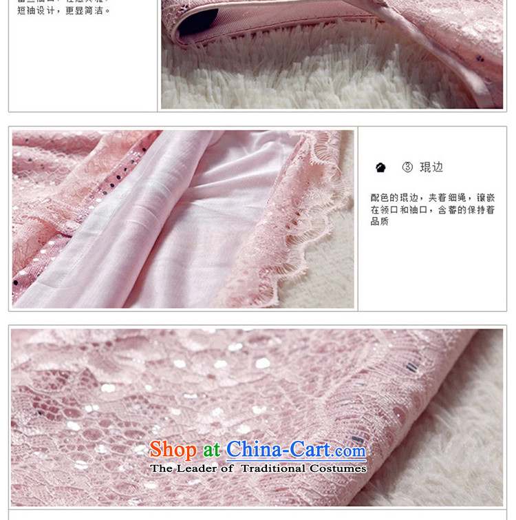 The elections as soon as possible after you get Yat lady improved Stylish retro lace qipao 2015 new improved cheongsam dress summer pink L picture, prices, brand platters! The elections are supplied in the national character of distribution, so action, buy now enjoy more preferential! As soon as possible.