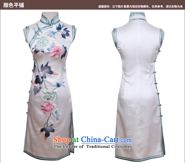Love of birds, Cuiwei heavyweight silk manually collar sleeveless embroidered a flap QD326 White XL Photo cheongsam, prices, brand platters! The elections are supplied in the national character of distribution, so action, buy now enjoy more preferential! As soon as possible.