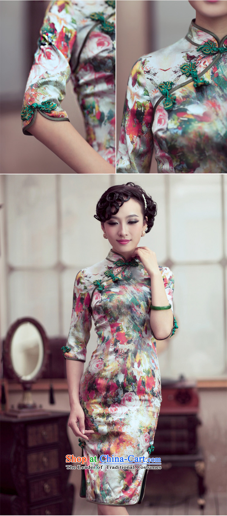 Love of birds and flowers impression of spring 2015 new cheongsam dress retro style qipao skirt flower improved impression S picture, prices, brand platters! The elections are supplied in the national character of distribution, so action, buy now enjoy more preferential! As soon as possible.