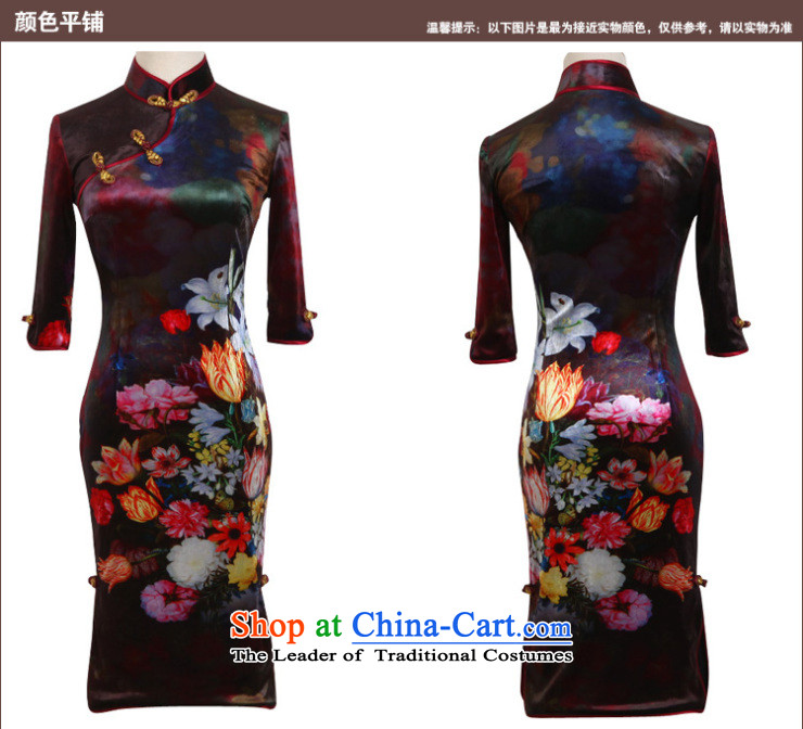 Love of birds on dance cuff spring 2015 new improved cheongsam dress in the retro style qipao QC230 cuff scouring pads as shown for S-pre-sale 10 days pictures, prices, brand platters! The elections are supplied in the national character of distribution, so action, buy now enjoy more preferential! As soon as possible.