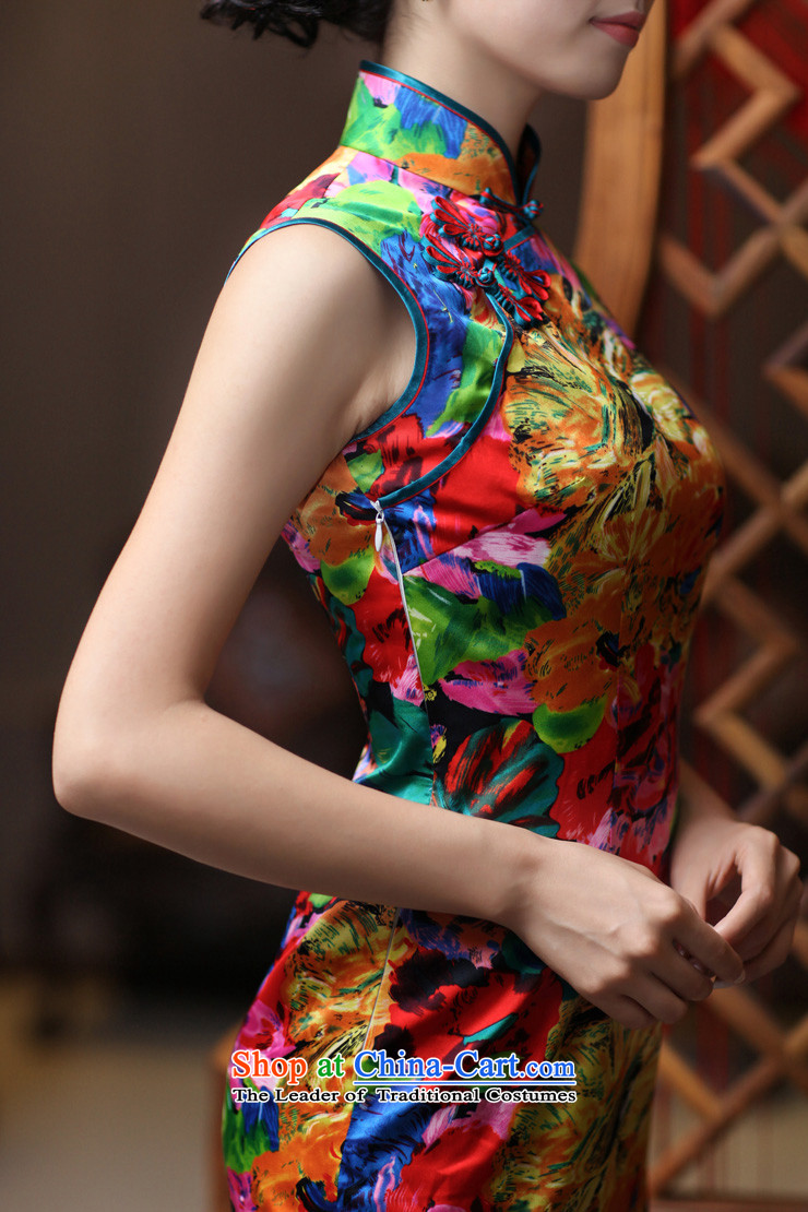 Love of birds, heavyweight silk cheongsam dress improved Stylish retro qipao QD183 sleeveless suit S picture, prices, brand platters! The elections are supplied in the national character of distribution, so action, buy now enjoy more preferential! As soon as possible.