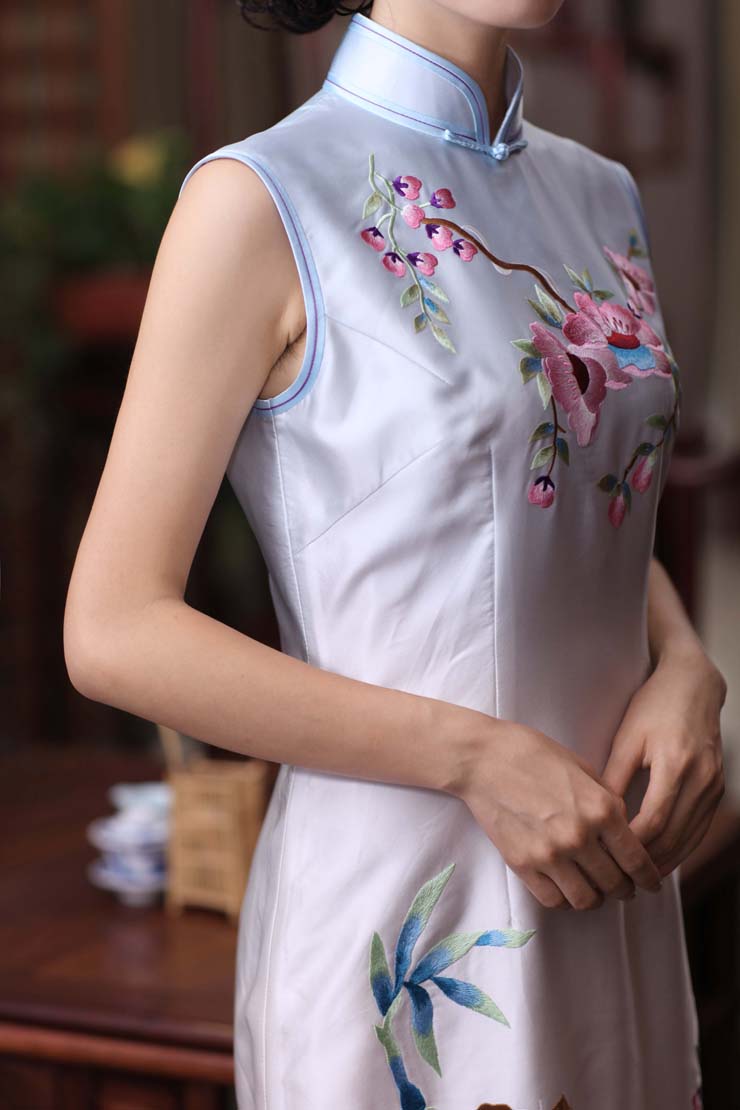 Love of birds in the past 2015 spring outfits Seongnam Ilhwa Chunma new stylish improved manually push embroidered heavyweight Silk Cheongsam QD356 figure S picture, prices, brand platters! The elections are supplied in the national character of distribution, so action, buy now enjoy more preferential! As soon as possible.