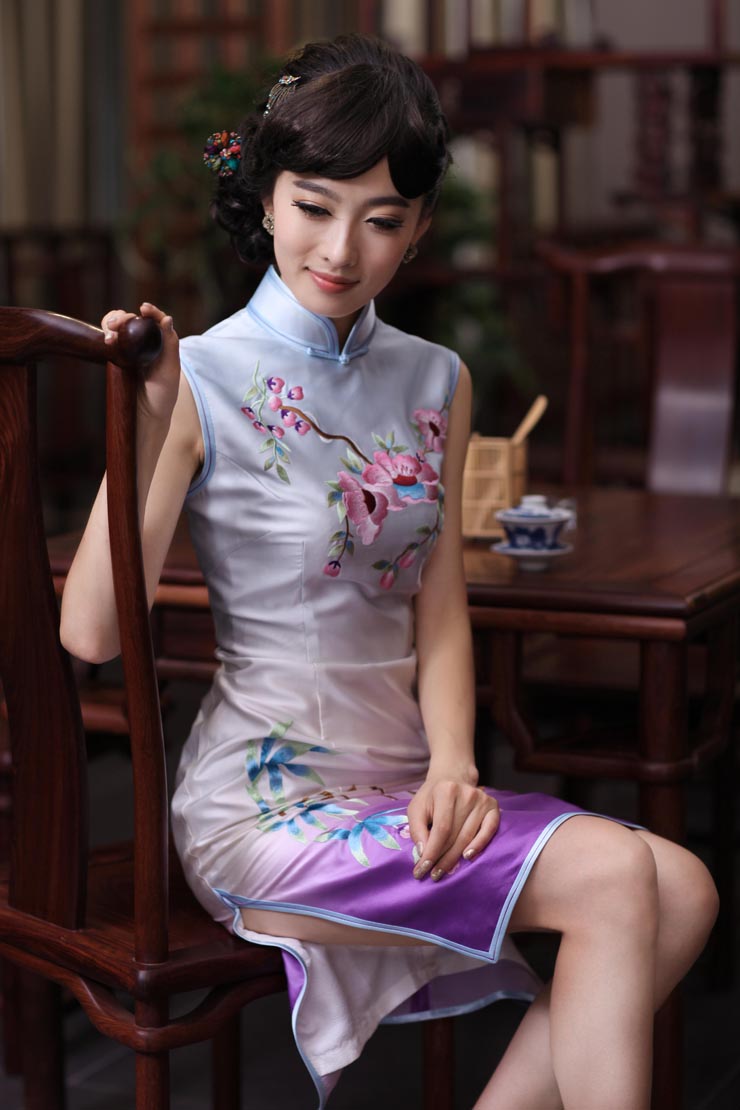 Love of birds in the past 2015 spring outfits Seongnam Ilhwa Chunma new stylish improved manually push embroidered heavyweight Silk Cheongsam QD356 figure S picture, prices, brand platters! The elections are supplied in the national character of distribution, so action, buy now enjoy more preferential! As soon as possible.