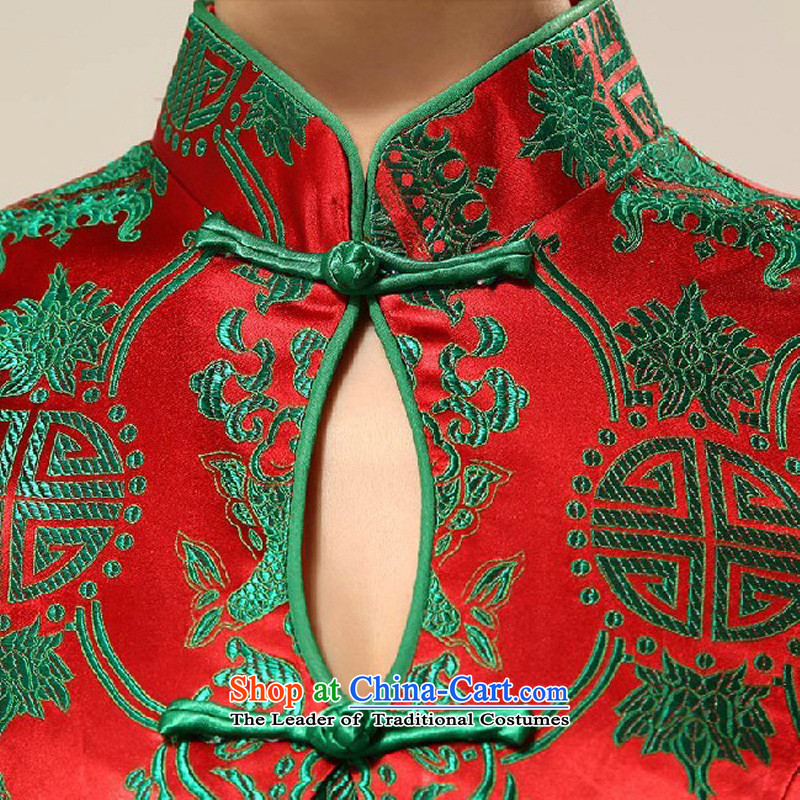 Doi m qi 2014 new dress short of Chinese Wind red bows to the Summer load the lift mast will cheongsam picture color M Demi Moor Qi , , , shopping on the Internet