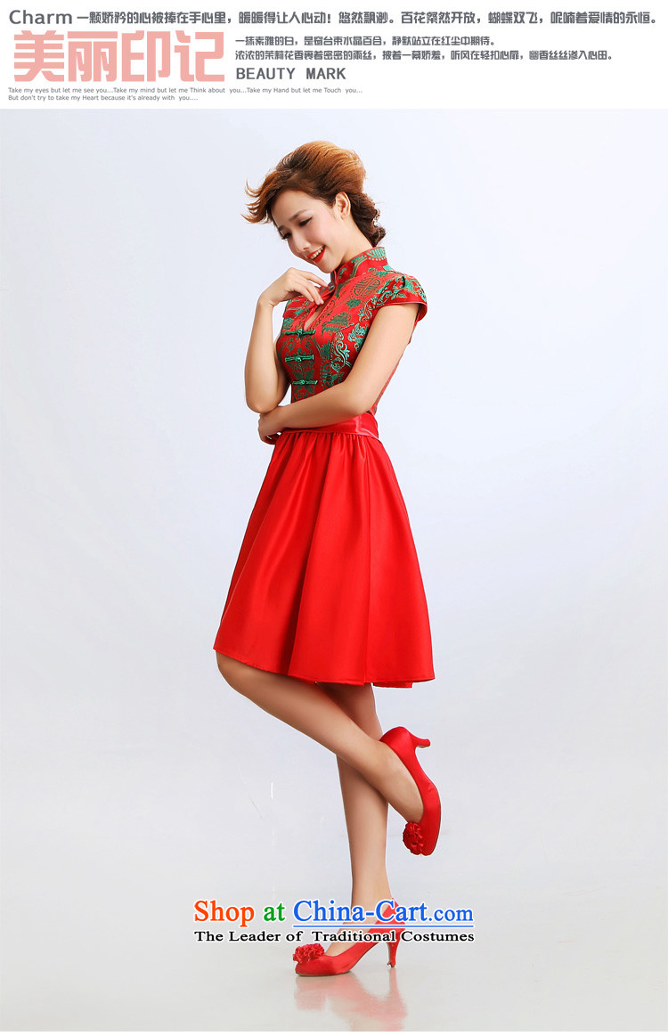 Doi m qi 2014 new stylish qipao gown skirt improved short of marriages wedding dresses red color pictures picture, prices, XXL brand platters! The elections are supplied in the national character of distribution, so action, buy now enjoy more preferential! As soon as possible.