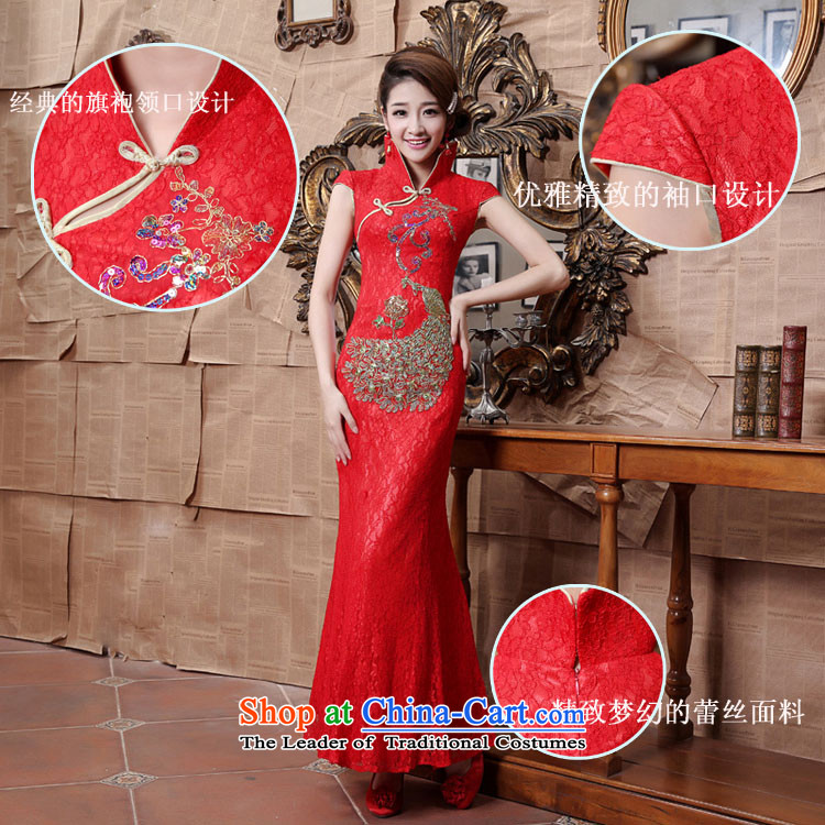 Doi m qi wedding dresses cheongsam red lace collar Foutune of qipao bows services red crowsfoot S picture, prices, brand platters! The elections are supplied in the national character of distribution, so action, buy now enjoy more preferential! As soon as possible.