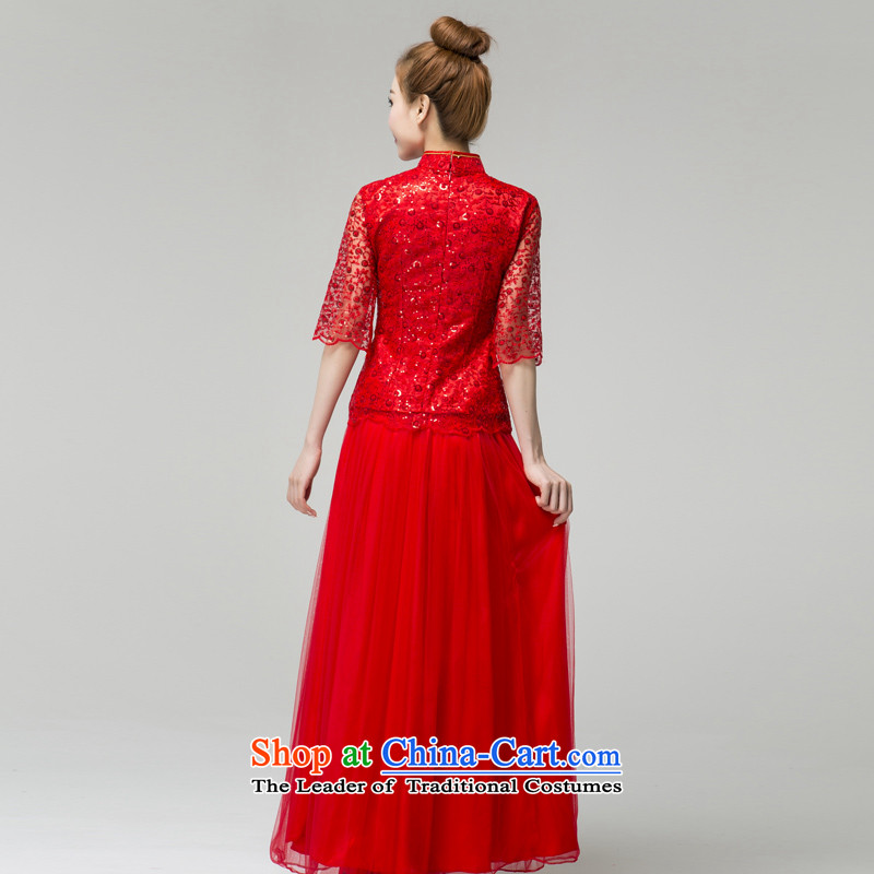 Recalling that hates makeup and Mr Ronald, wedding dresses new marriages qipao bows services spring and summer stylish Phoenix collar Q13653 evening dresses , L, recalling that hates makeup and red , , , shopping on the Internet