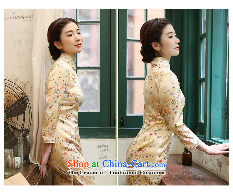 The elections as soon as possible so Ying Yat Lady Silk Cheongsam New Silk Cheongsam dress improved stylish fall inside the Green Spring/Summer Snow woven fabric 2XL Photo, prices, brand platters! The elections are supplied in the national character of distribution, so action, buy now enjoy more preferential! As soon as possible.