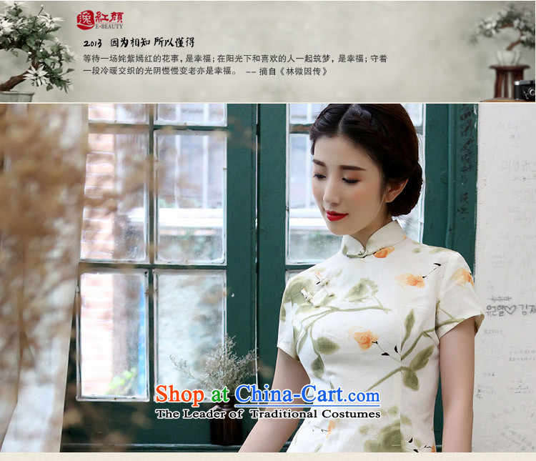 【 Yat lady health Asakusa spring and summer 2015 replacing cotton linen long cheongsam dress short-sleeved high on the forklift truck Stylish retro Suit M picture, prices, brand platters! The elections are supplied in the national character of distribution, so action, buy now enjoy more preferential! As soon as possible.