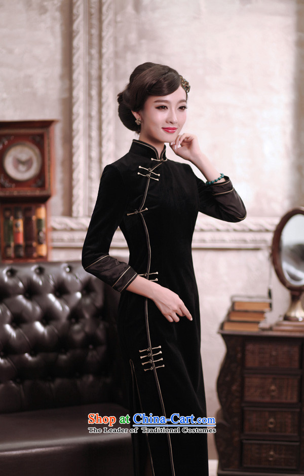 Love of birds discerning heart spring 2015 new elegant qipao improved long wool QC375 black L picture, prices, brand platters! The elections are supplied in the national character of distribution, so action, buy now enjoy more preferential! As soon as possible.