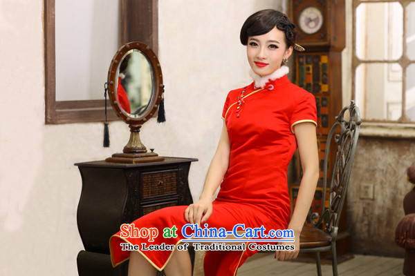 Love of birds, 2013 Logo pickup winter clothing new thick red stylish QC397 qipao red S improved picture, prices, brand platters! The elections are supplied in the national character of distribution, so action, buy now enjoy more preferential! As soon as possible.