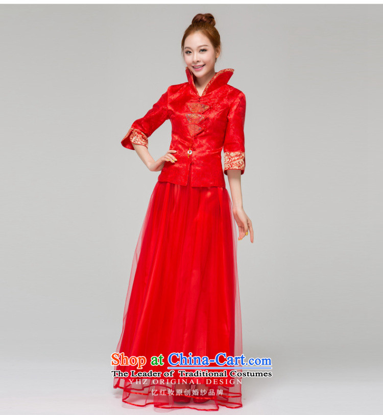 Recalling that hates makeup and the spring and summer months long-sleeved qipao gown bows damask long marriages red bows services Q13634 RED XL Photo, prices, brand platters! The elections are supplied in the national character of distribution, so action, buy now enjoy more preferential! As soon as possible.
