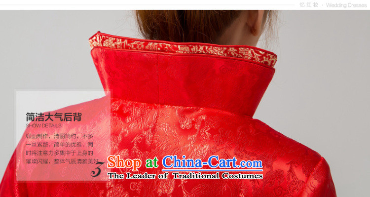 Recalling that hates makeup and the spring and summer months long-sleeved qipao gown bows damask long marriages red bows services Q13634 RED XL Photo, prices, brand platters! The elections are supplied in the national character of distribution, so action, buy now enjoy more preferential! As soon as possible.