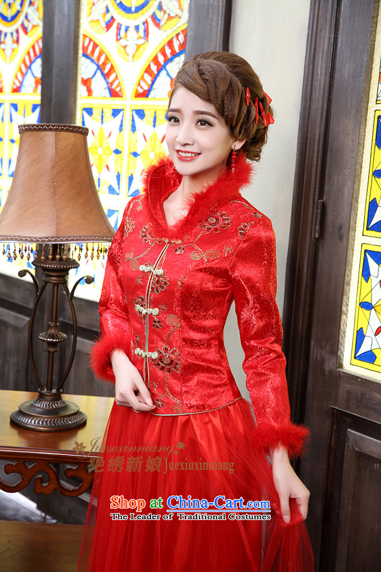 No new 2015 bride embroidered irrepressible improved stylish winter Sau San retro winter) qipao red XL Suzhou shipment picture, prices, brand platters! The elections are supplied in the national character of distribution, so action, buy now enjoy more preferential! As soon as possible.