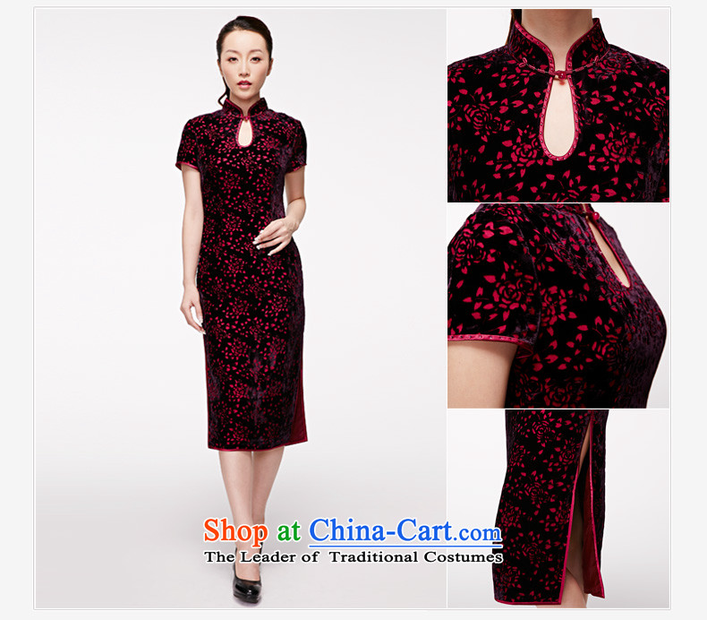The 2015 Spring wood really summer new dresses elegant qipao skirt mother qipao retro 11659 16 deep purple XXXL picture, prices, brand platters! The elections are supplied in the national character of distribution, so action, buy now enjoy more preferential! As soon as possible.