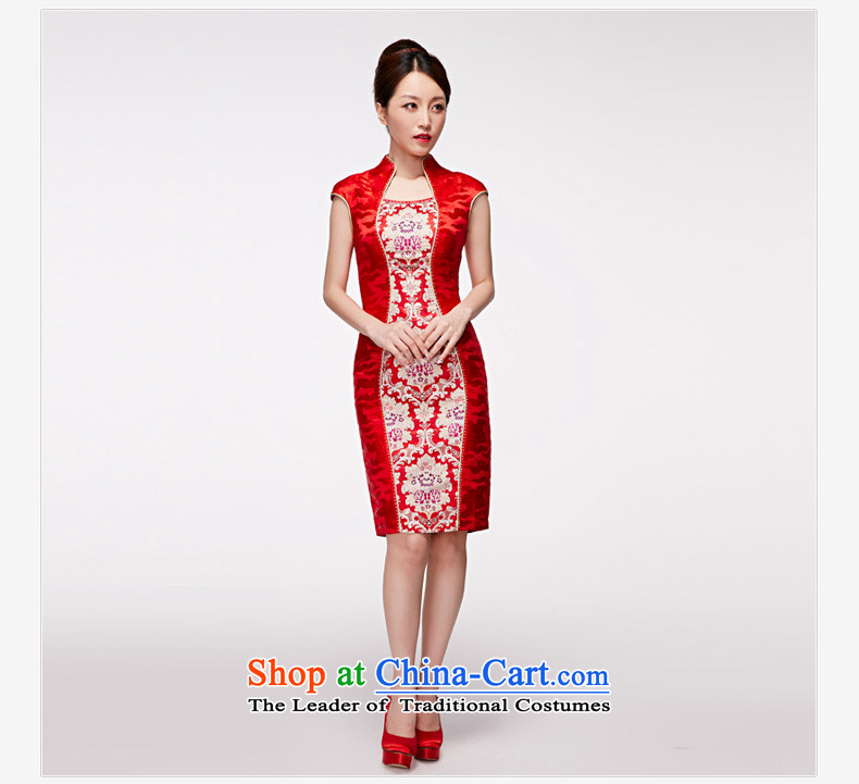 Wooden spring and summer of 2015 really new Chinese wedding dress embroidered bride cheongsam dress temperament female skirt 21891 05 red XL Photo, prices, brand platters! The elections are supplied in the national character of distribution, so action, buy now enjoy more preferential! As soon as possible.
