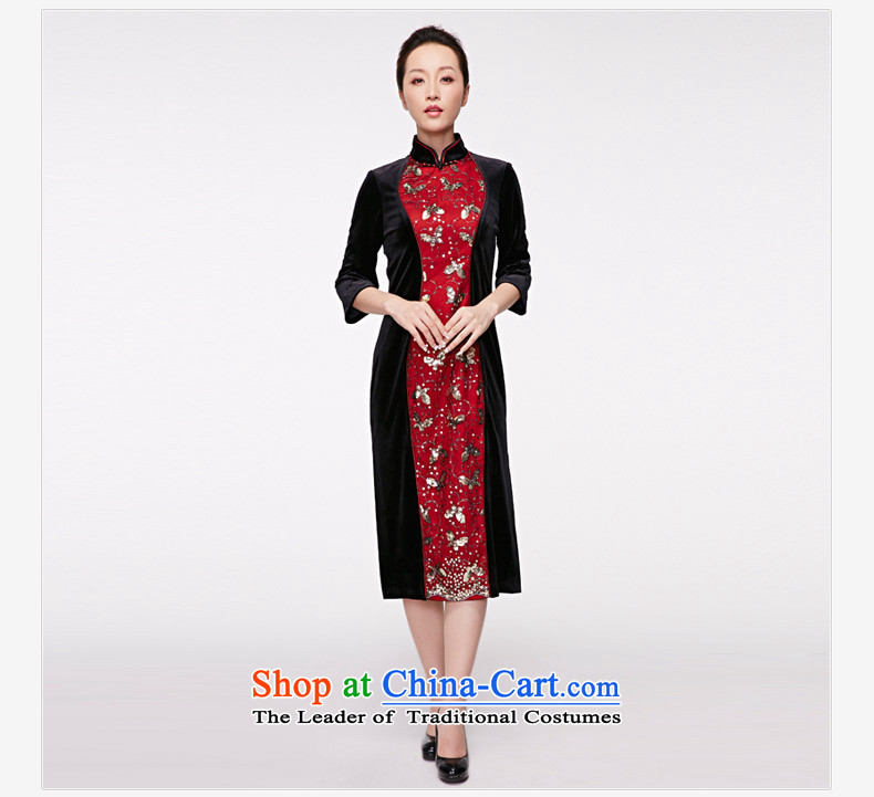 Wooden spring of 2015 really new and long elegant stitching original qipao gown package mail banquet 22021 01 black L picture, prices, brand platters! The elections are supplied in the national character of distribution, so action, buy now enjoy more preferential! As soon as possible.