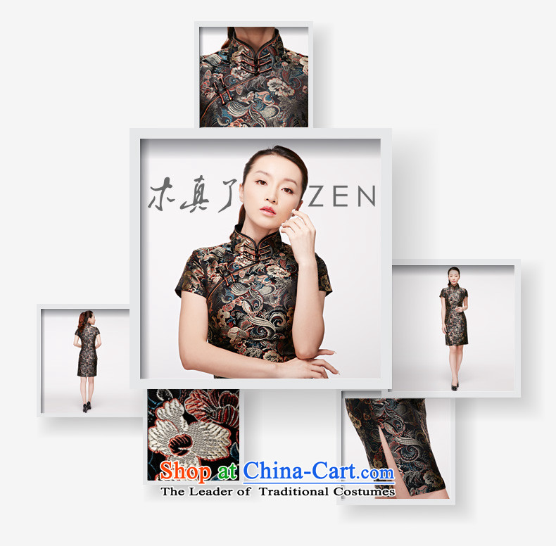 Wooden spring and summer of 2015 really new fall short of replacing elegant Chinese silk cheongsam dress skirt Sau San dresses 01213 Main line 01 Black Jinhua M picture, prices, brand platters! The elections are supplied in the national character of distribution, so action, buy now enjoy more preferential! As soon as possible.