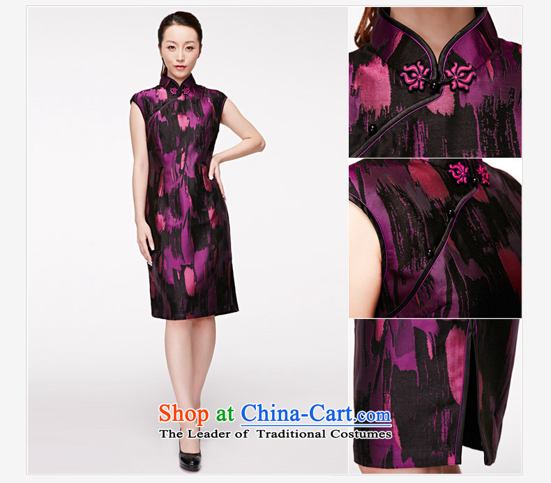 Wood of 2015 Summer really new Chinese elegant reminiscent of the original design of the Flag short qipao package mail 22119 16 purple M picture, prices, brand platters! The elections are supplied in the national character of distribution, so action, buy now enjoy more preferential! As soon as possible.