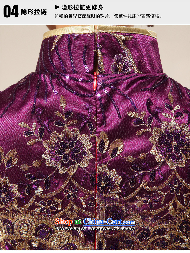 Optimize video new bride bows services 2015 crowsfoot long marriage cheongsam dress Sau San XS7124 PURPLE L picture, prices, brand platters! The elections are supplied in the national character of distribution, so action, buy now enjoy more preferential! As soon as possible.