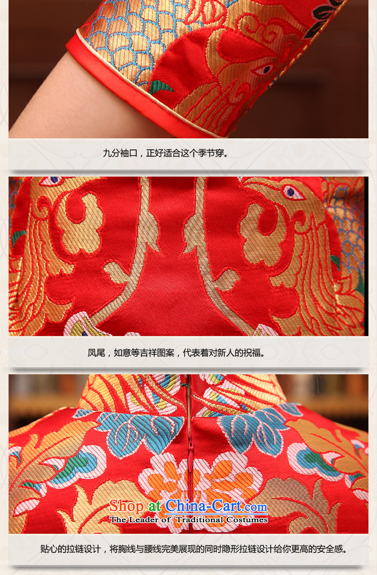 No new bride embroidered red bride wedding dress improved Stylish retro long qipao bows services red XL Suzhou shipment picture, prices, brand platters! The elections are supplied in the national character of distribution, so action, buy now enjoy more preferential! As soon as possible.