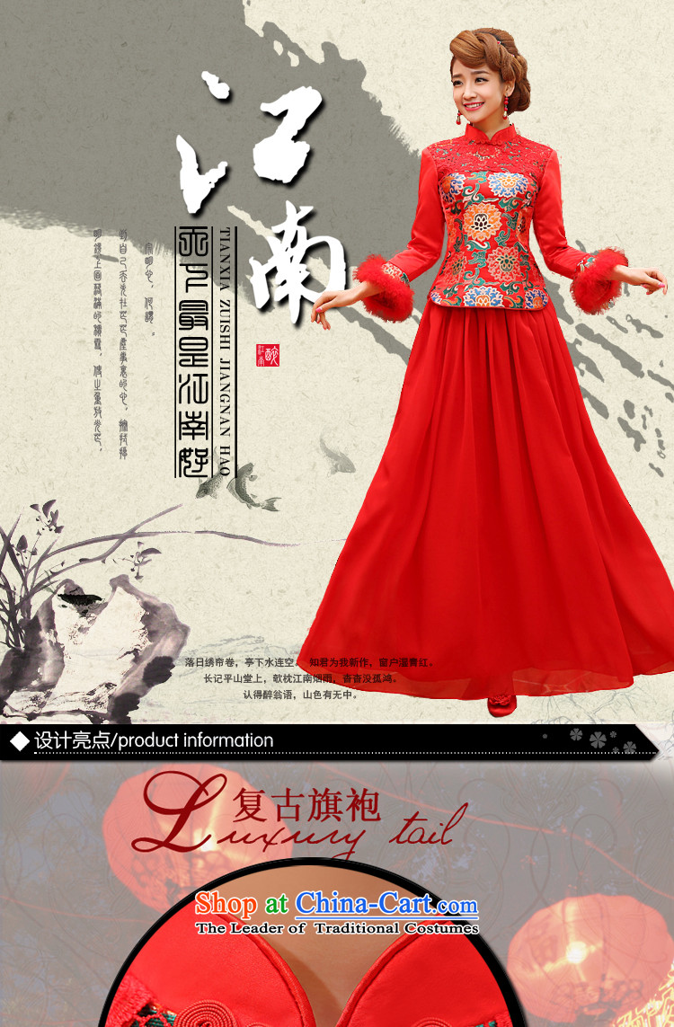 No longer autumn bride embroidered warm thick cotton, plus auspicious red qipao marriage bows services red S Suzhou shipment picture, prices, brand platters! The elections are supplied in the national character of distribution, so action, buy now enjoy more preferential! As soon as possible.