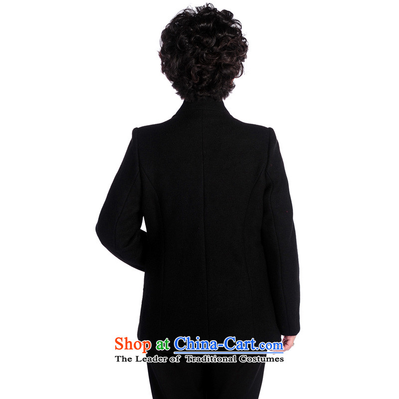 Mitis can the elderly in the women's mother load spring new stylish relaxd Tang dynasty cardigan jacket T-yu of the Tang dynasty collar black 4XL, can Simitis , , , shopping on the Internet
