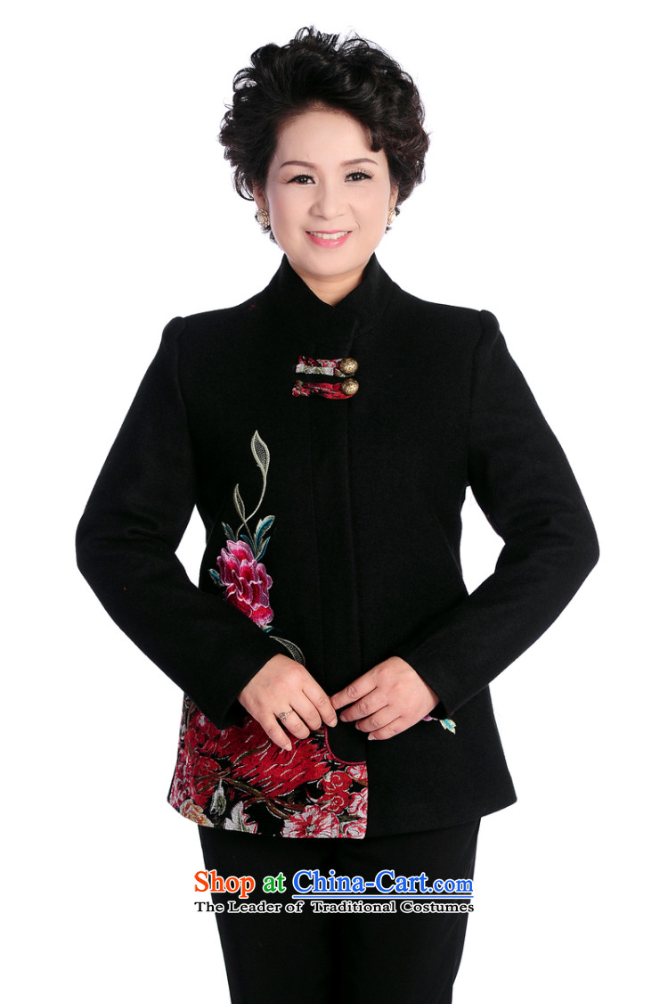 Mitis can the elderly in the women's mother load spring new stylish relaxd Tang dynasty cardigan jacket T-yu of the Tang dynasty collar black 4XL Photo, prices, brand platters! The elections are supplied in the national character of distribution, so action, buy now enjoy more preferential! As soon as possible.