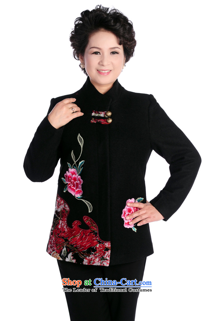 Mitis can the elderly in the women's mother load spring new stylish relaxd Tang dynasty cardigan jacket T-yu of the Tang dynasty collar black 4XL Photo, prices, brand platters! The elections are supplied in the national character of distribution, so action, buy now enjoy more preferential! As soon as possible.