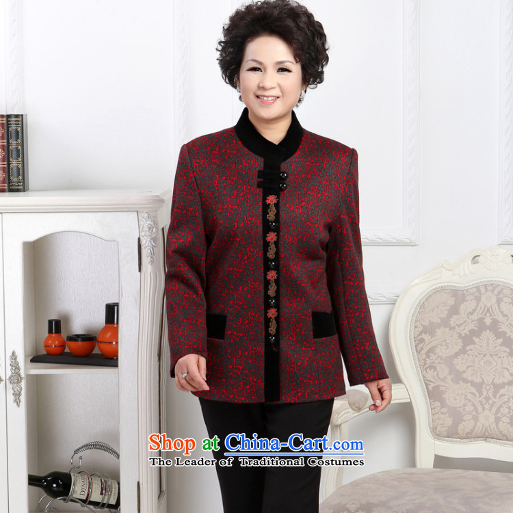 To Simitis Spring 2014 new women's mother in older flip style boxed Cardigan Tang jackets Y-bong-yeon woolen coats Tang XXXL map color pictures, prices, brand platters! The elections are supplied in the national character of distribution, so action, buy now enjoy more preferential! As soon as possible.