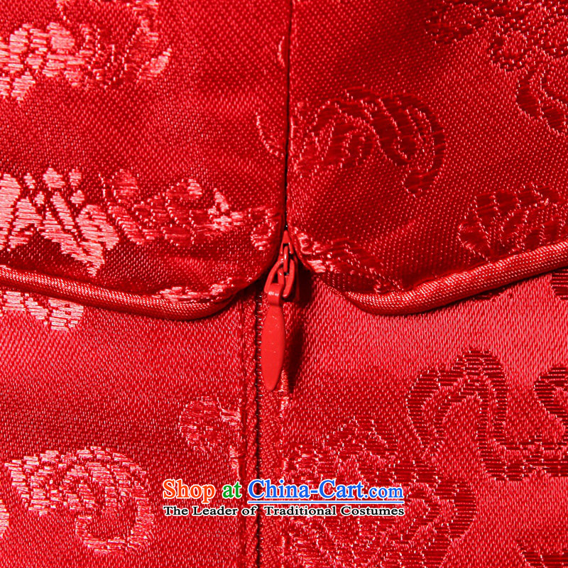 The bride qipao bows services tslyzm wedding dress of autumn and winter 2015 new thick long-sleeved Chinese style wedding services back door Tang dynasty winter clothing red m,tslyzm,,, shopping on the Internet
