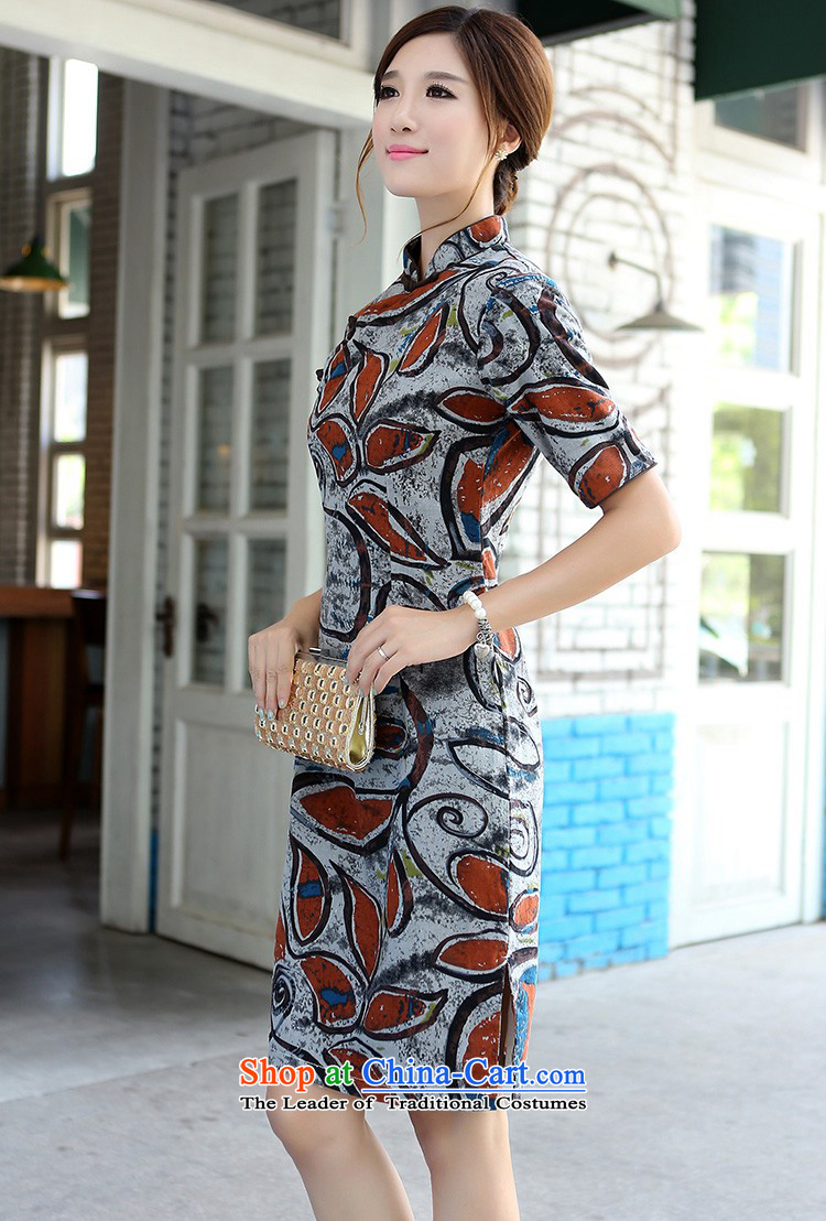 In Wisconsin, 2015 Jie spring and summer retro women cotton linen collar manually detained in Sau San long-sleeved cheongsam dress dresses FX191 orange graffiti Mock-neck S picture, prices, brand platters! The elections are supplied in the national character of distribution, so action, buy now enjoy more preferential! As soon as possible.