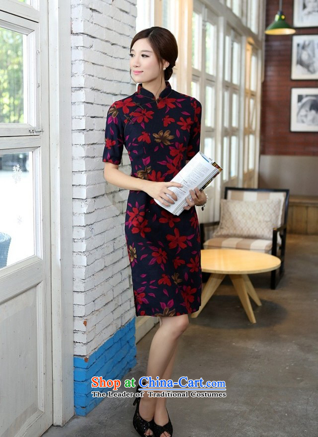 In Wisconsin, 2015 Jie spring and summer cotton linen collar in the medium to long term, of the Cuff manually detained qipao QK647 Sau San Maple Leaf collar XXL picture, prices, brand platters! The elections are supplied in the national character of distribution, so action, buy now enjoy more preferential! As soon as possible.