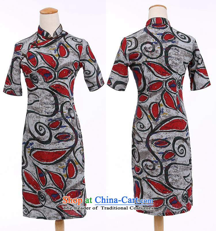 In Wisconsin, 2015 Jie spring and summer New China wind retro cotton linen collar in Sau San long in cuff upscale cheongsam dress dresses YJ935 graffiti red collar M picture, prices, brand platters! The elections are supplied in the national character of distribution, so action, buy now enjoy more preferential! As soon as possible.